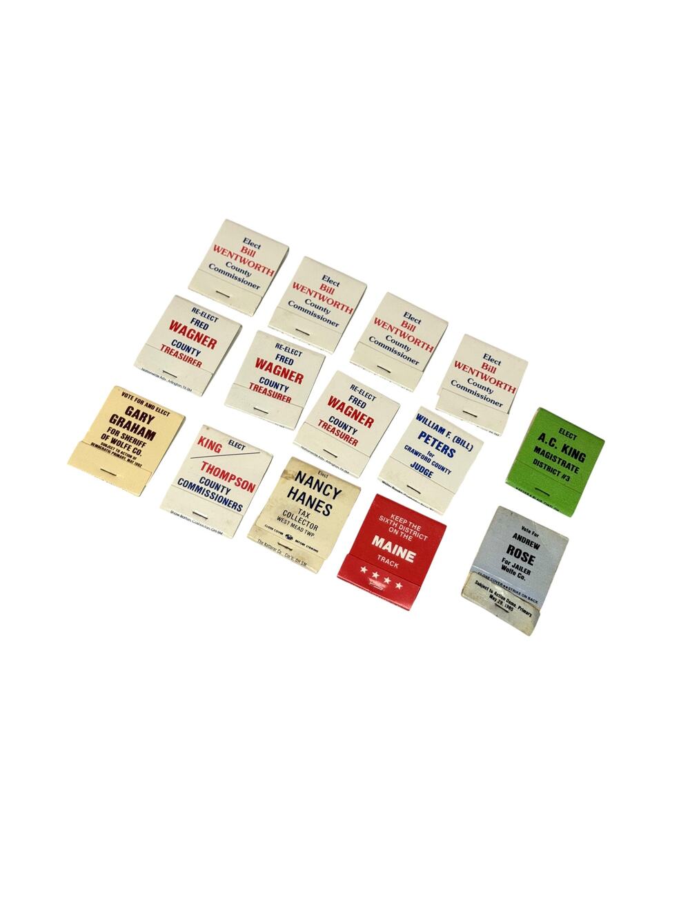 Vintage Political Campaign Matchbook Lot 27 Pc Ohio 1980s Ephemera